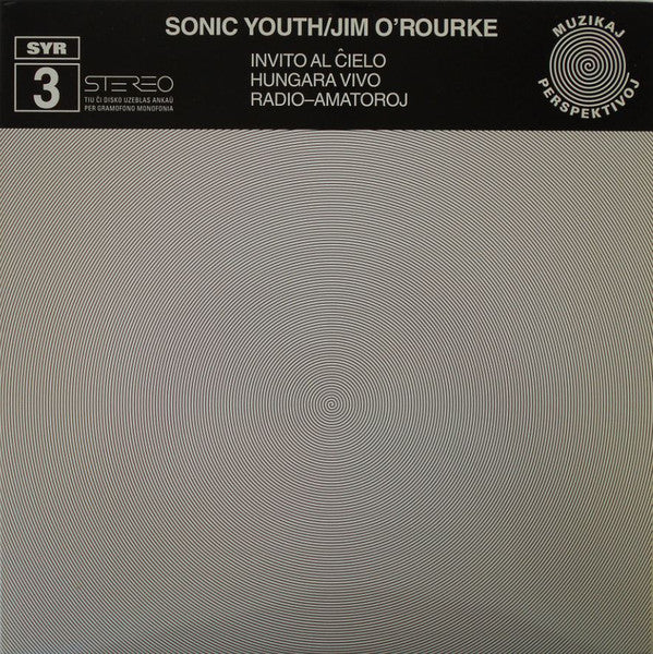 SONIC YOUTH / JIM O'ROURKE (ソニック・ユース)  - Invito Al Cielo +2 (US 限定クリアヴァイナル 12"/廃盤 NEW) 残少！