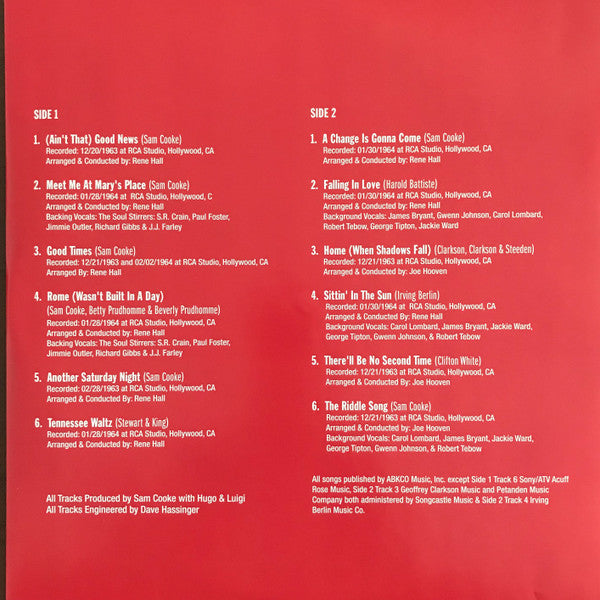 SAM COOKE (サム・クック)  - Ain't That Good News (US 限定復刻「高音質リマスター」再発 180g LP/New)
