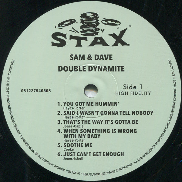 SAM & DAVE (サム・アンド・デイブ)  - Double Dynamite (UK-EU&US 共通限定復刻再発180gモノラル LP/New)