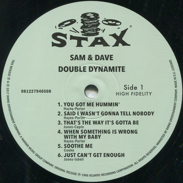 SAM & DAVE (サム・アンド・デイブ) - Double Dynamite (UK-EU&US 共通限定復刻再発180gモノラル LP/New)