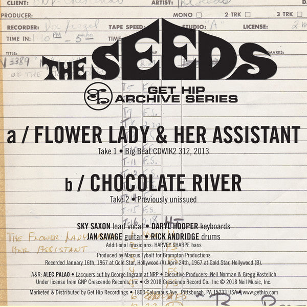 SEEDS (シーズ)  - Flower Lady And Her Assistant (Take 1) (US Ltd. 7"+PS/New)