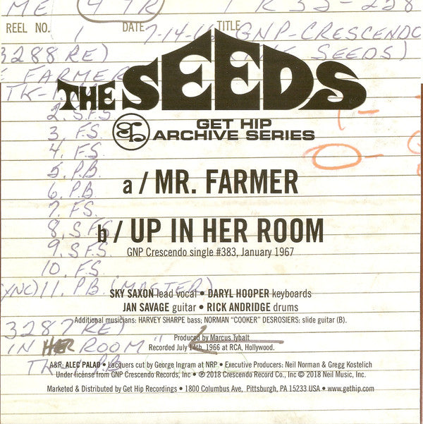 SEEDS (シーズ)  - Mr. Farmer (US Ltd.Reissue 7"+PS/New)