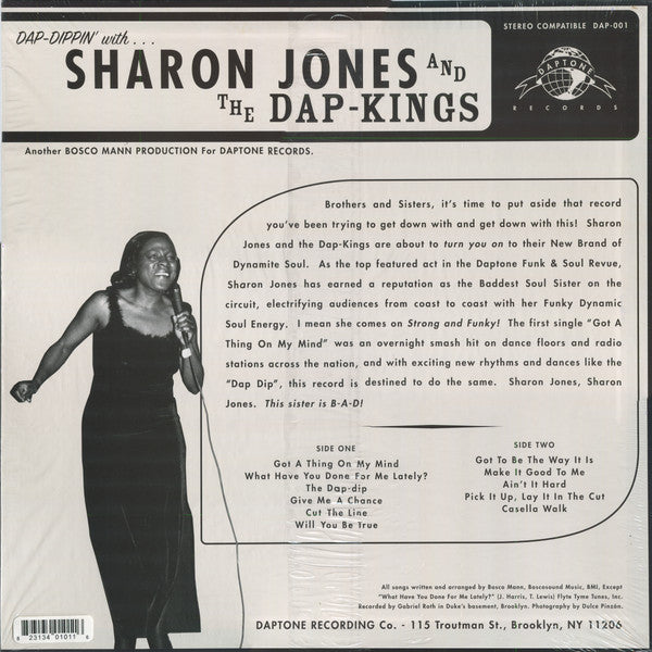 SHARON JONES & THE DAP-KINGS (シャロン・ジョーンズ & ダップキングス)  - Dap-Dippin' With...(US 限定復刻再発 LP/New) '02年デビューアルバム！