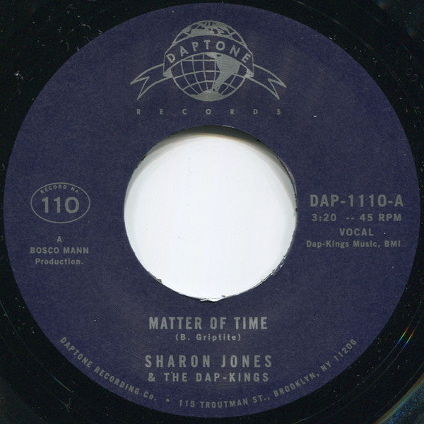 SHARON JONES & THE DAP-KINGS (シャロン・ジョーンズ & ダップキングス)  - Matter Of Time (US Ltd.7"/New)