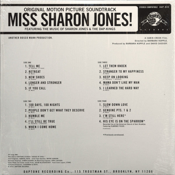 SHARON JONES & THE DAP-KINGS (シャロン・ジョーンズ & ダップキングス)  - [サントラ] Miss Sharon Jones! (US 限定リリース・アナログ 2xLP/New)