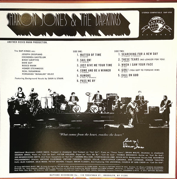 SHARON JONES & THE DAP-KINGS (シャロン・ジョーンズ & ダップキングス)  - Soul Of A Woman (US 限定復刻再発「黒盤」 LP/New)