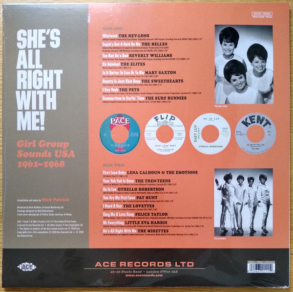 V.A. ('61〜'68年米国マイナー・ガール・サウンズ・コンピ！) - She's All Right With Me! Girl Group Sounds USA 1961-1968 (UK-EU限定プレス・モノラル  LP/New)