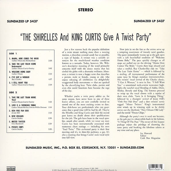 SHIRELLES & KING CURTIS (シュレルズ & キング・カーティス)  - Give A Twist Party (US Ltd.Reissue Stereo LP/New)