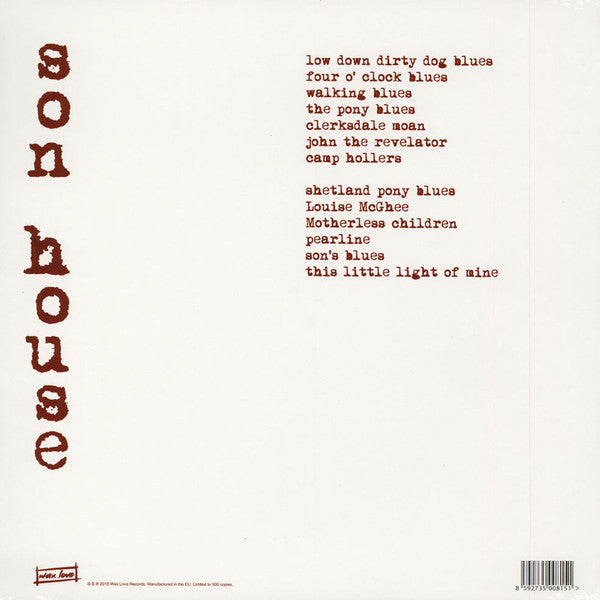 SON HOUSE (サン・ハウス)  - This Little Light Of Mine (EU 500 Limited LP/New)