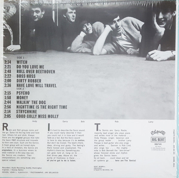 SONICS (ソニックス)  - Here Are The Sonics ! (UK 限定再発 180g HQ Vinyl LP/New)