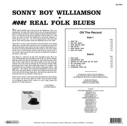 SONNY BOY WILLIAMSON (ソニー・ボーイ・ウイリアムソン) - More Real Folk Blues (EU  Ltd.Reissue LP/New)