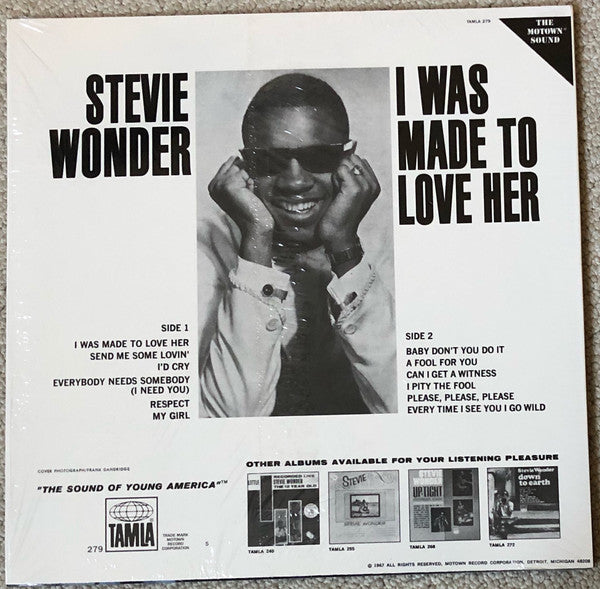 STEVIE WONDER (スティービー・ワンダー)  - I Was Made To Love Her (US 限定復刻再発 LP/New) ’67年7作目アルバム