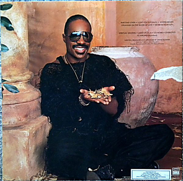 STEVIE WONDER (スティービー・ワンダー)  - In Square Circle (カナダ 80's 再発 LP-バーコード無しエンボス見開きジャケ/廃盤 New) 1985年SOULチャート1位名作！