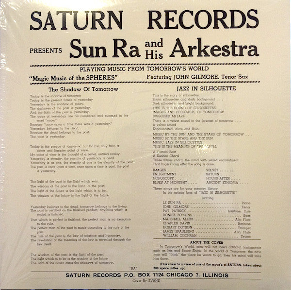 SUN RA & His Arkestra (サン・ラ & ヒズ・アーケストラ)  - Jazz In Silhouette (US Ltd.Reissue 180g LP/New)