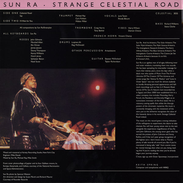 SUN RA  (サン・ラ )  - Strange Celestial Road (US Ltd.Reissue LP/New)