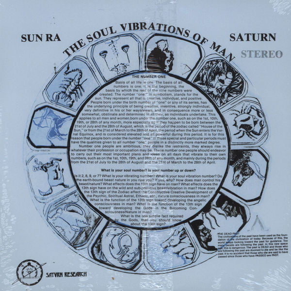 SUN RA  (サン・ラ )  - The Soul Vibrations Of Man (US Ltd.Reissue 180g LP/New)