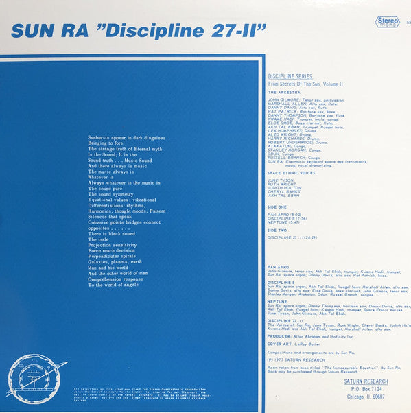 SUN RA  (サン・ラ )  - Discipline 27-II (US Ltd.Reissue LP/New)