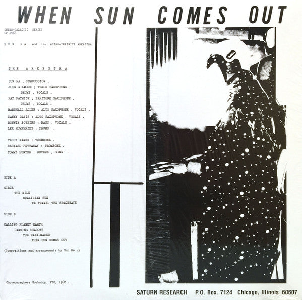 SUN RA & His Myth Science Arkestra (サン・ラ & ヒズ・ミスサイエンス・アーケストラ)  - When Sun Comes Out (US Ltd.Reissue LP/New)