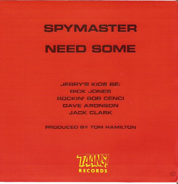 JERRY'S KIDS (ジェリーズ・キッズ)  - Spymaster (US 限定レッドヴァイナル 7"「廃盤 New」)