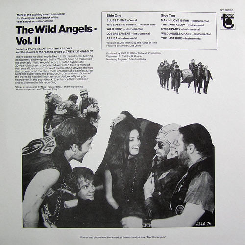 DAVIE ALLAN & THE ARROWS (デヴィ・アラン & ザ・アロウズ) - O.S.T.（サントラ）The Wild Angels Vol.2 (EU 限定リプロ再発「ピンク VINYL」LP/New)