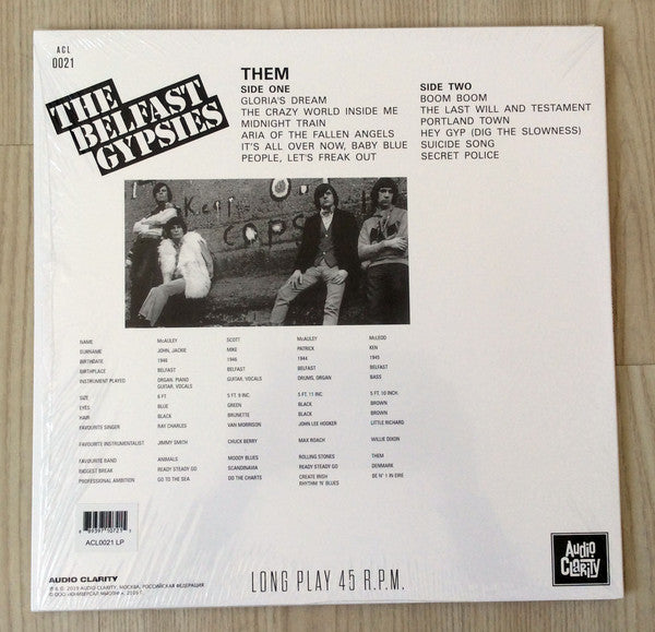 THEM [BELFAST GYPSIES] (ゼム/ベルファスト・ジプシーズ)  - The Belfast Gypsies (Russia Ltd.Reissue LP/New)