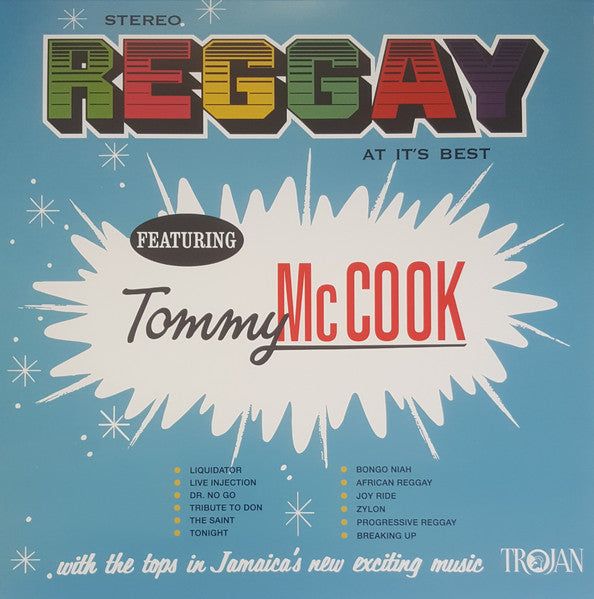 TOMMY McCOOK (トミー・マクック)  - Reggay At It's Best (EU M.O.V.社750枚限定再発「180g 高音質オレンジ VINYL」ステレオ LP/New)
