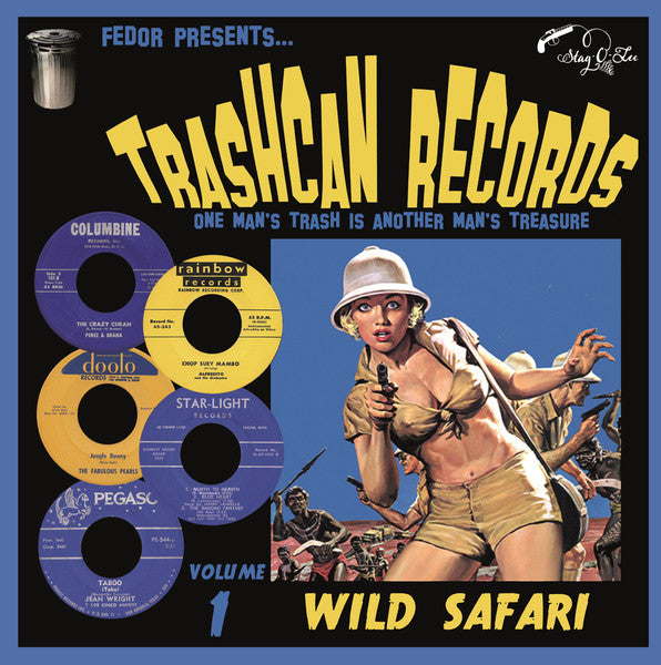 V.A. (50's & 60's 珍曲「サファリ」編)  - Trashcan Records Vol.1 - Wild Safari (German 限定 10" LP/New)