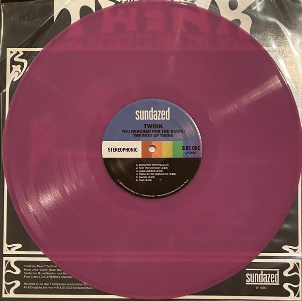 TWINK (トゥインク)  - The Best Of Twink: You Reached For The Stars (US Limited Violet Color Vinyl LP/ New)