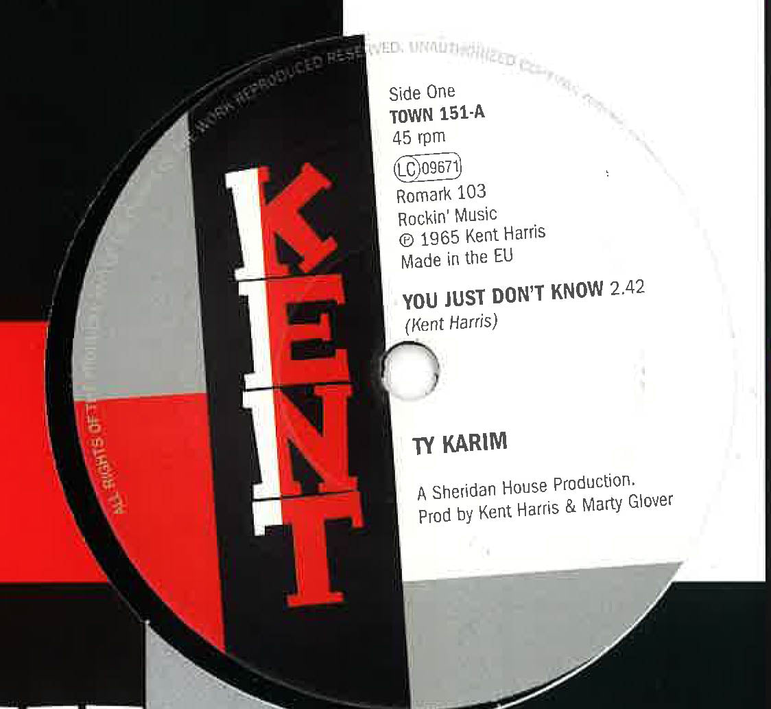 TY KARIM (タイ・カリム)  - You Just Don't Know / Lightin' Up (UK Ltd.Reissue 7"+CS/New）