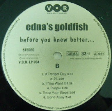 EDNA'S GOLDFISH (エドナズ・ゴールドフィッシュ)  - Before You Knew Better... (German 限定プレス LP「廃盤 New」)