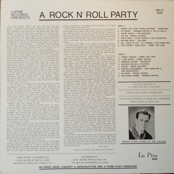 V.A. - A Rock N' Roll Party (US 90's Ltd.LP/デッドストックNew)