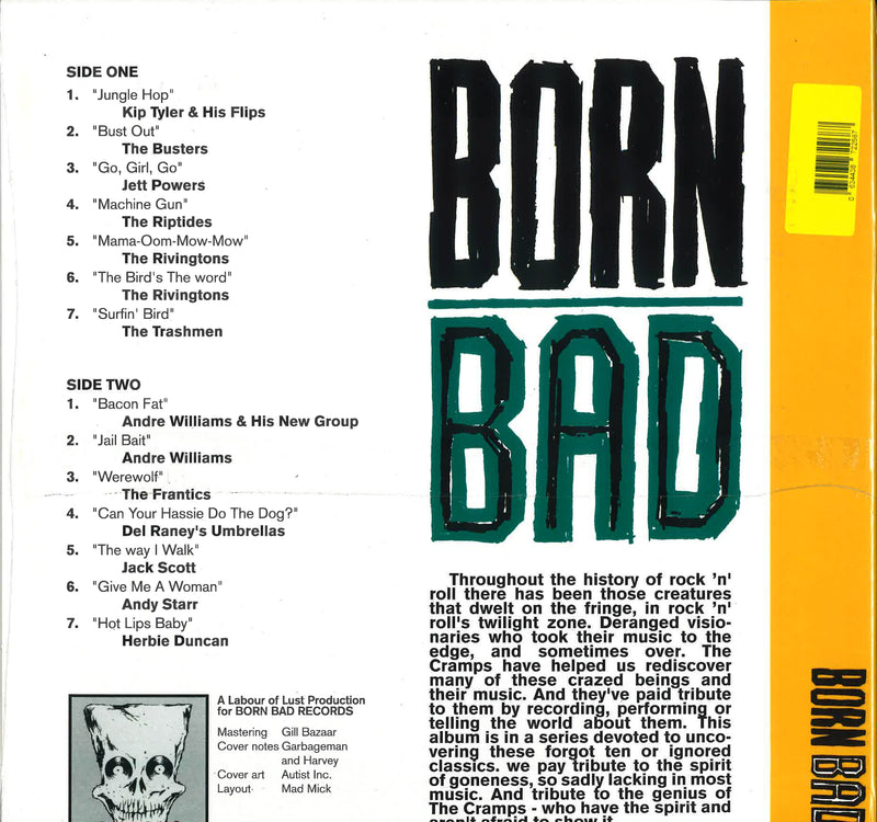 V.A. クランプスの大人気カヴァ原曲コンピ (クランプスの大人気カヴァ原曲コンピ) - Born Bad Vol.3 (EU Ltd.Reissue LP/New)