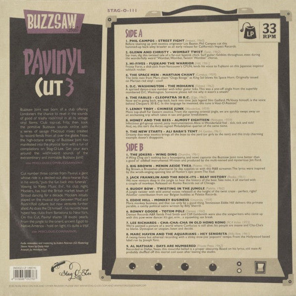 V.A. - Buzzsaw Joint Cut 3 - Pavinyl Cut (German Ltd.LP/New)