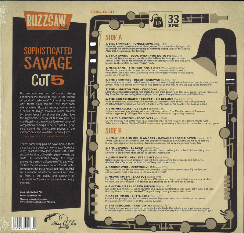 V.A. - Buzzsaw Joint Cut 5 - Sophisticated Savage (German Ltd.LP/New)