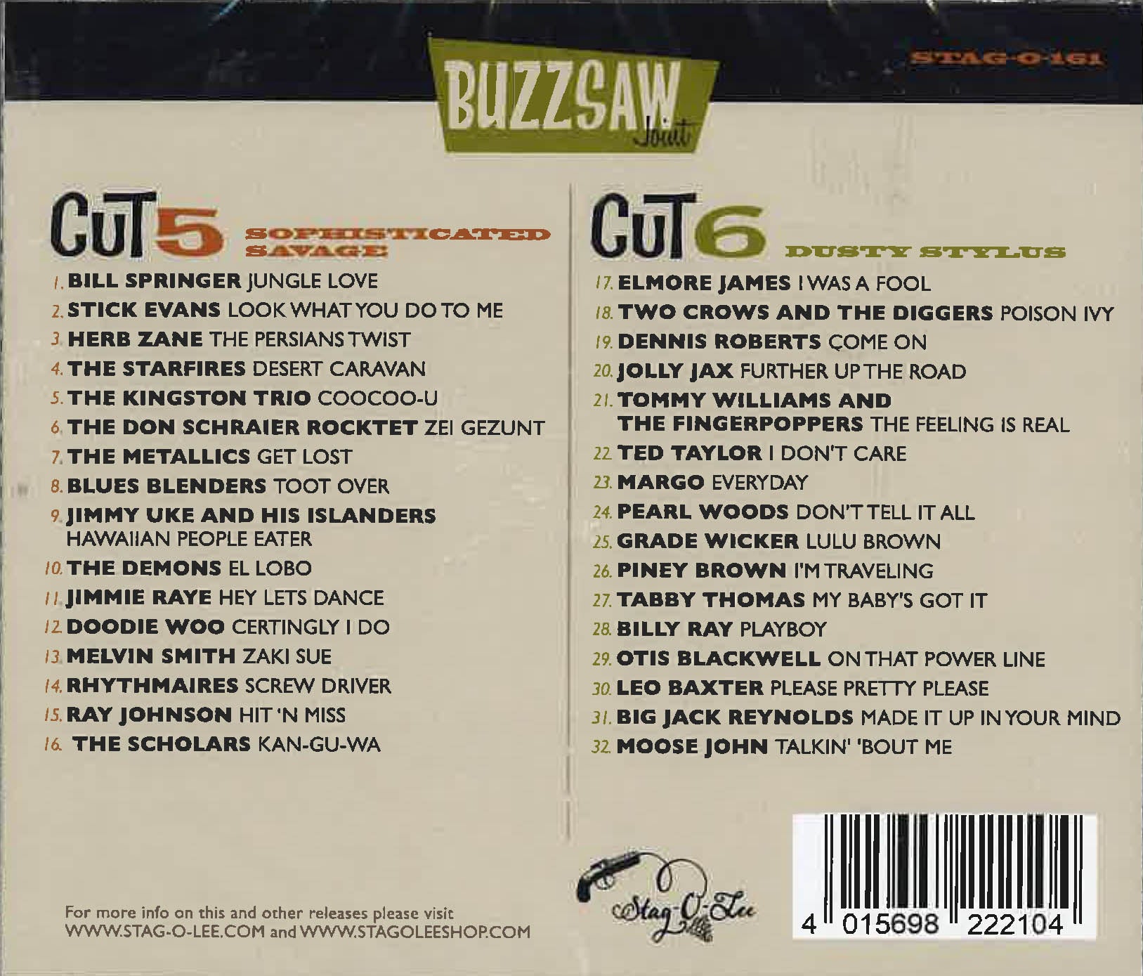 V.A. - Buzzsaw Joint Cut 5 & 6 (German Ltd.CD/New)