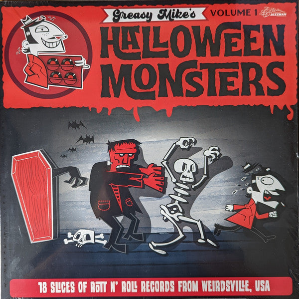 V.A. ('50〜'60年代米国怪奇ハロウィン題材珍曲コンピ)  - Greasy Mike's Halloween Monsters Vol.1 (UK Limited LP/New)