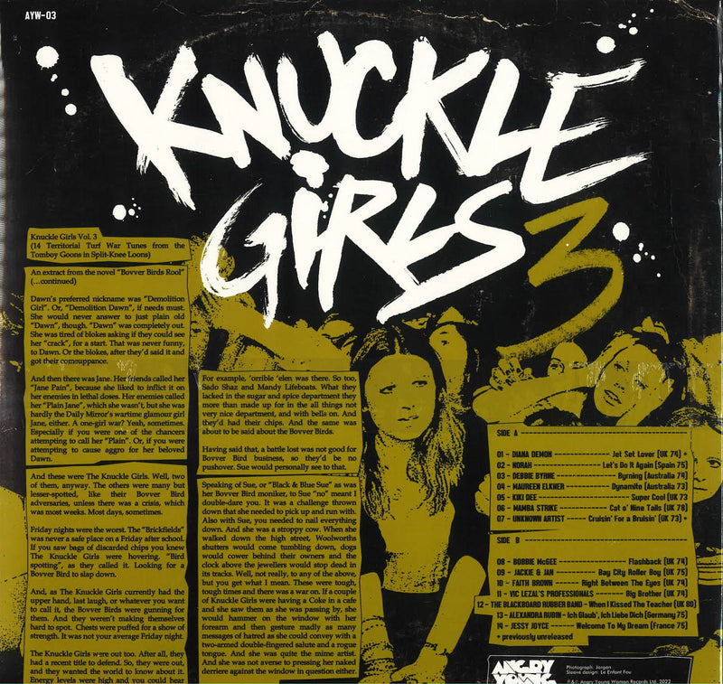 V.A.  (70's 欧米マイナー女性グラム・コンピ / カラー盤 )  - Knuckle Girls Vol.3 (UK Ltd.Color Vinyl LP/New)
