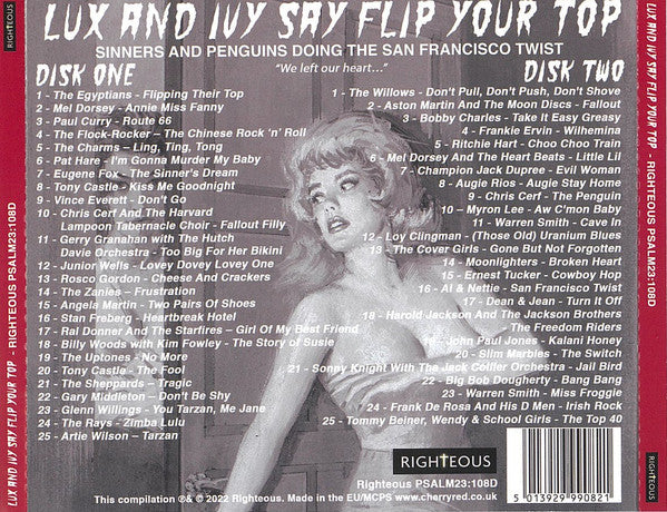 V.A.(クランプスのラックス&アイヴィー夫妻秘蔵レコード編集） - LUX & IVY Say Flip Your Top (UK Limited 2x CD/New)