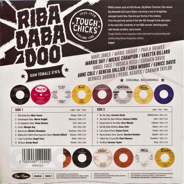 V.A.  ('45〜'58年女性RAW-R&Bコンピ)  - RIBA DABA DOO [RAW FEMALE R’n’B] (OZ 限定プレスLP/New)