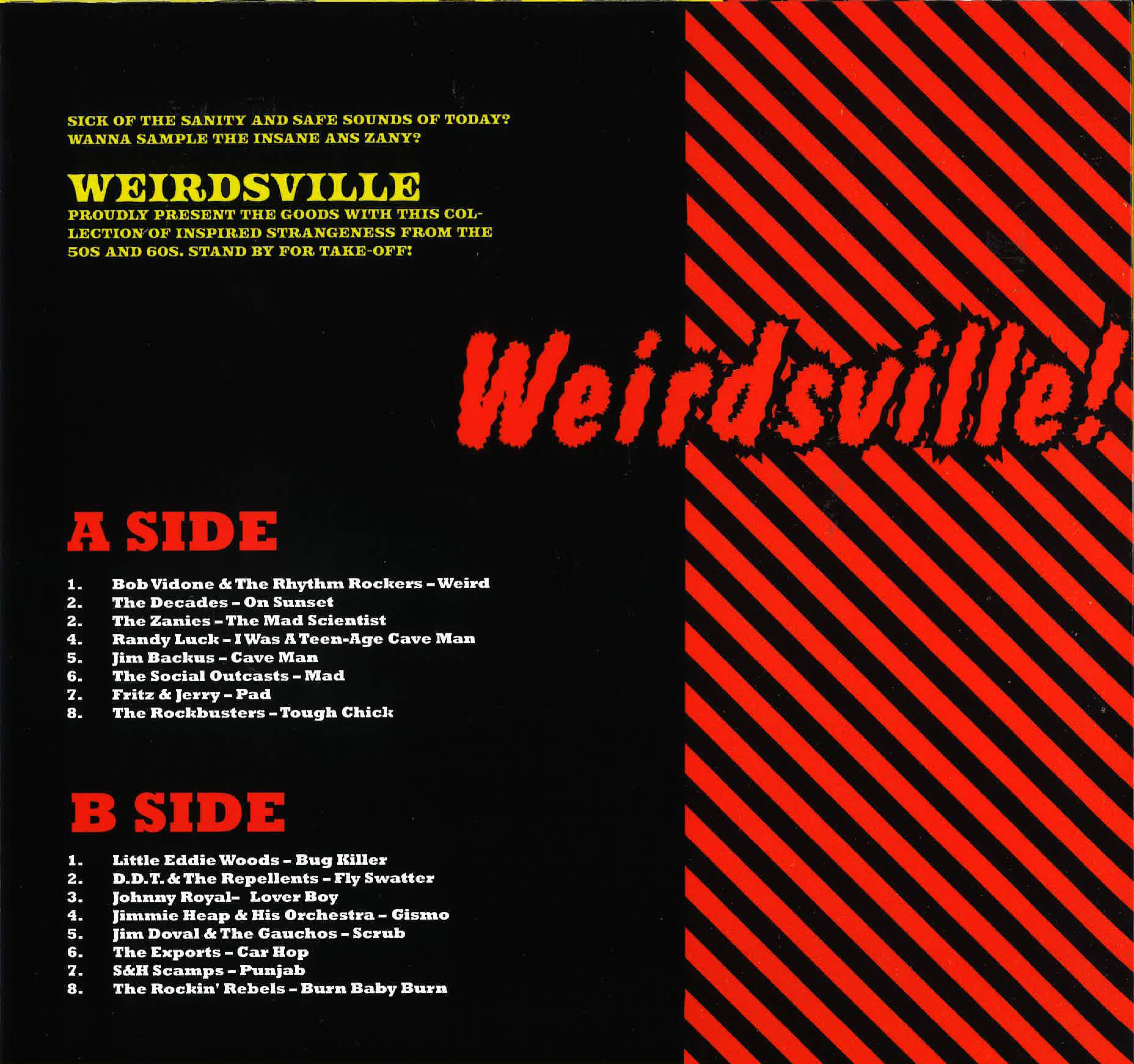 V.A.  (「Born Bad」の番外編50's&60's SICKコンピ)  - Weirdsville! (EU Limited Reissue LP/New)