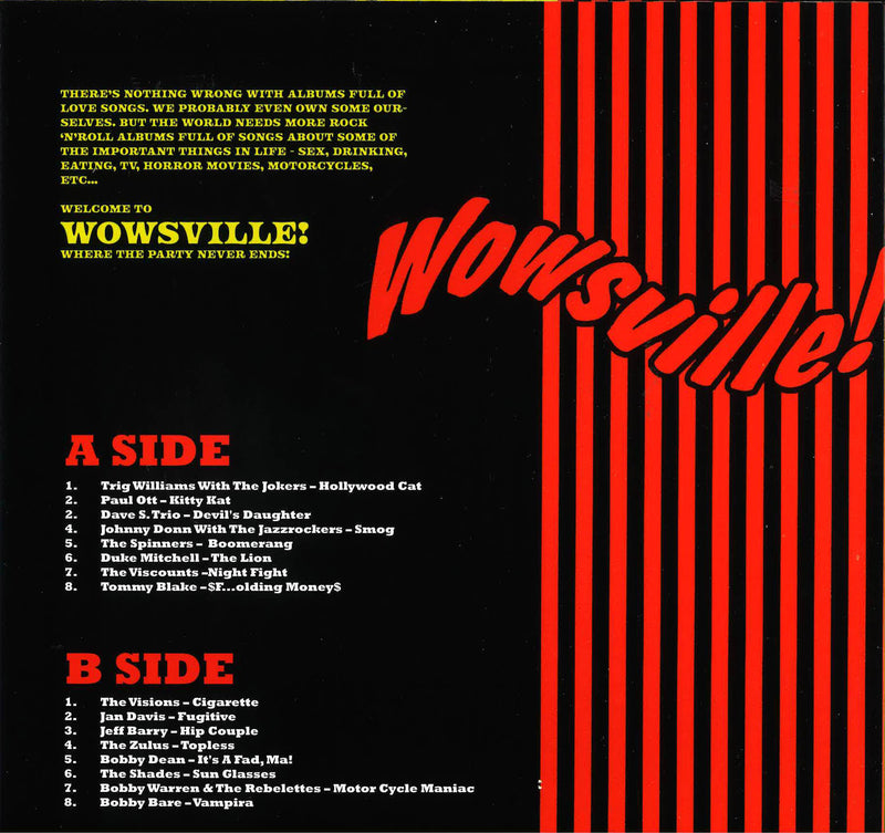 V.A.  (「Born Bad」の番外編50's&60's SICKコンピ)  - Wowsville (EU Limited Reissue LP/New)