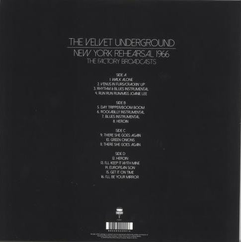 VELVET UNDERGROUND (ヴェルベット・アンダーグラウンド)  - New York Rehearsal 1966 - The Factory Broadcasts (EU 限定クリア・ヴァイナル 2xLP/New)