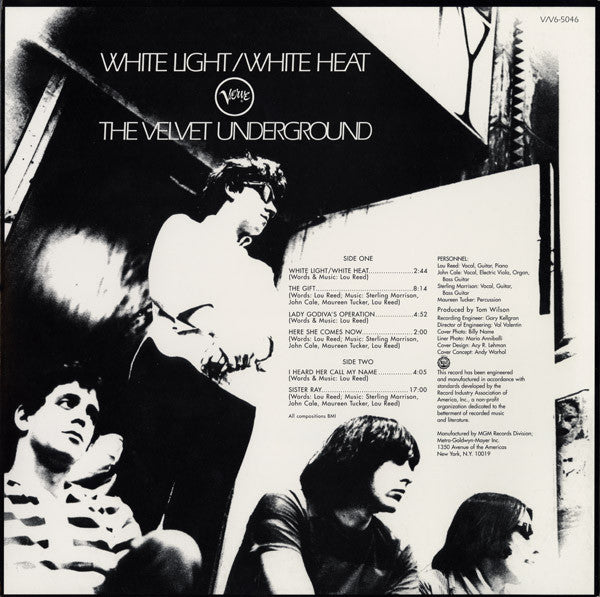 VELVET UNDERGROUND (ヴェルヴェット・アンダーグラウンド)  - White Light / White Heat  (US Ltd.Re Color Vinyl Stereo LP/NEW)