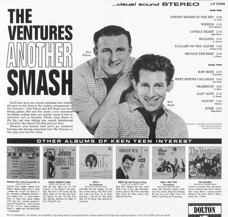 VENTURES (ベンチャーズ)  - Another Smash (US Ltd.Reissue 180g Red Vinyl Stereo LP/New)