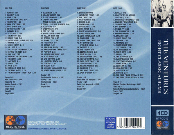 VENTURES (ベンチャーズ)  - Eight Classic Albums (EU Reissue Digipak 4xCD/New)