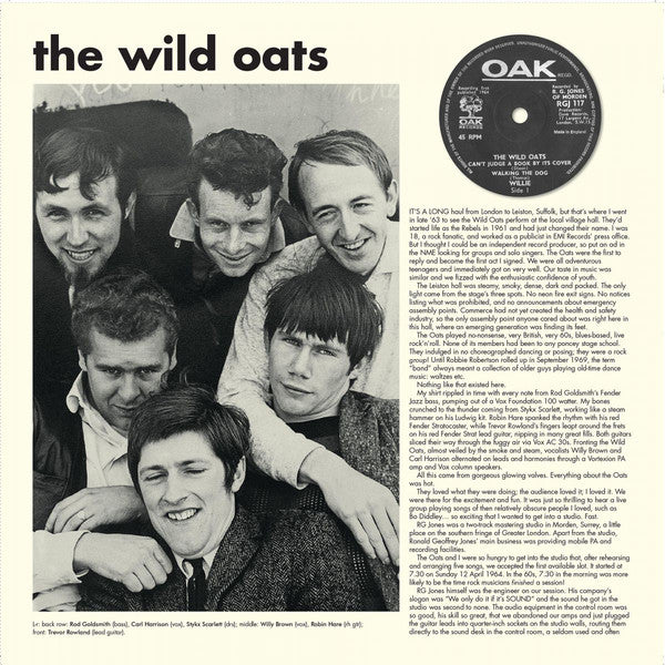 WILD OATS (ワイルド・オーツ)  - The WIld Oats (UK Limited 10 inch LP/New)