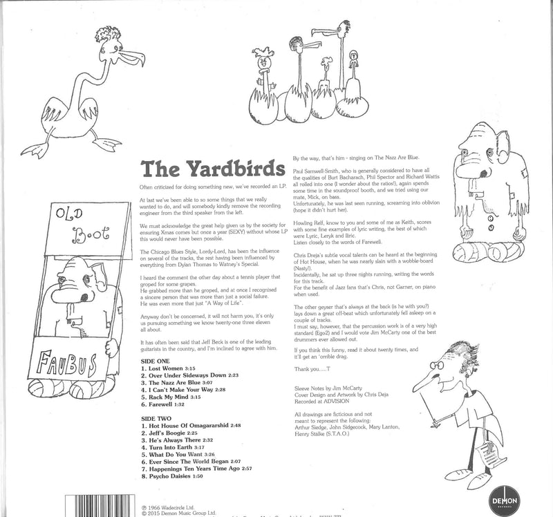 YARDBIRDS   (ヤードバーズ)  - Roger The Engineer (EU 限定復刻再発モノラル LP/New)