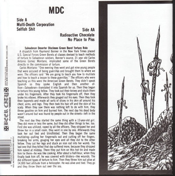 MDC - Multi-Death Corporations (US 1,000 Ltd.Green Vinyl 7" / New)