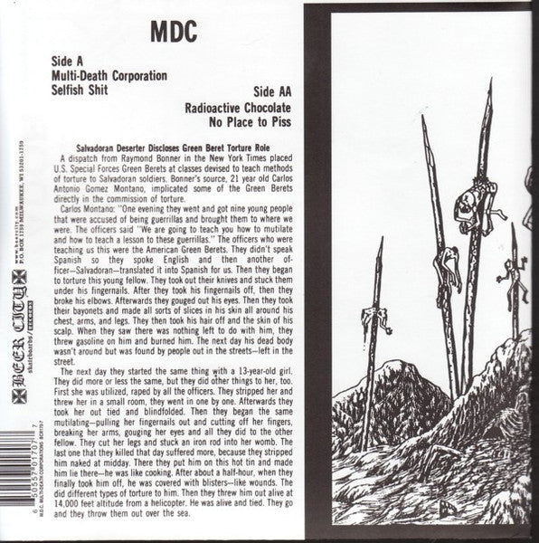 MDC - Multi-Death Corporations (US 1,000 Ltd.Yellow Vinyl 7" / New)