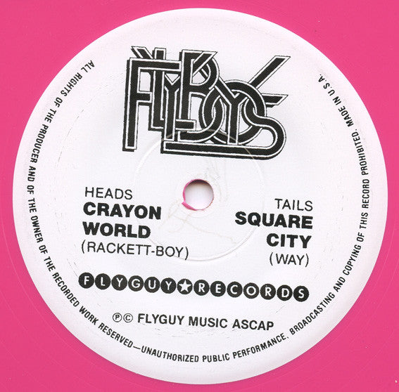 FLYBOYS (フライボーイズ) - Crayon World (US Ltd.Reissue Pink Vinyl 7" / New)